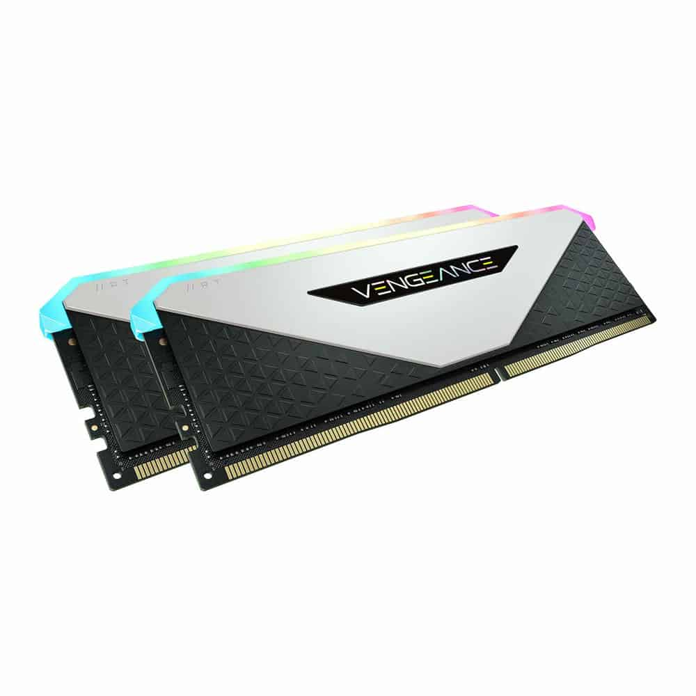 (image for) Corsair Vengeance RGB RT White 16GB 3200MHz DDR4 Memory Kit